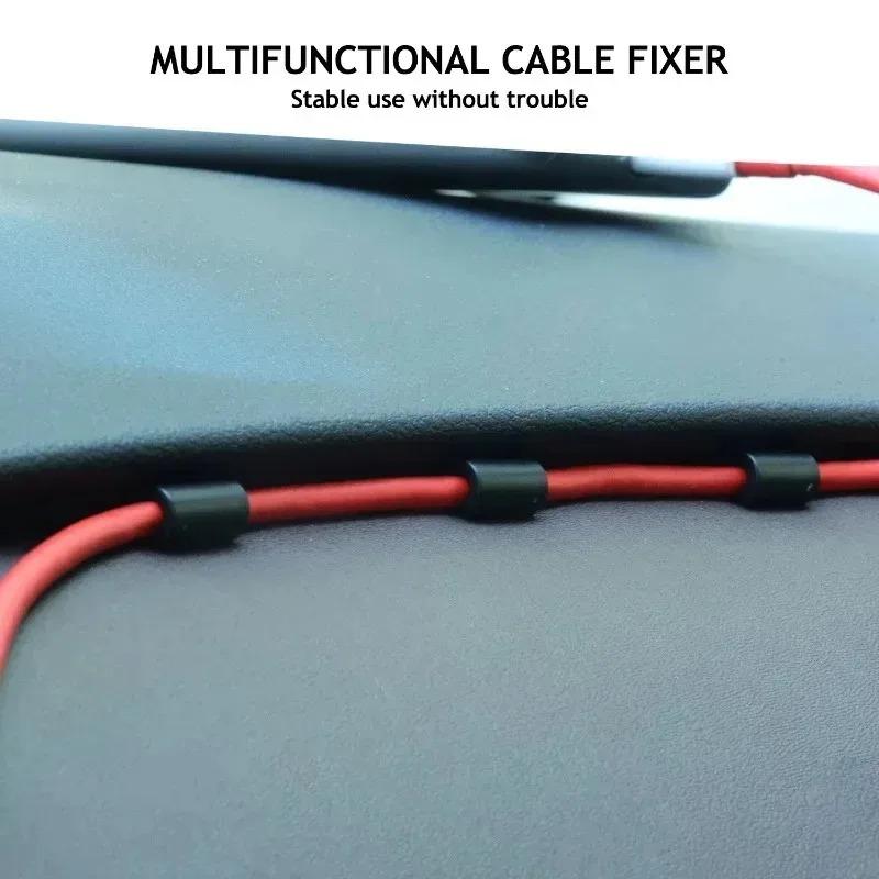 6/12/30/60PCS Car Cable Clips No Trace Removable Clip Wire Fix Holder Organizer for Car Dashboard Charging Cable Management
