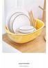 Multifunctional Double-Layer Vegetable & Fruit Washing Basket and Draining Bowl