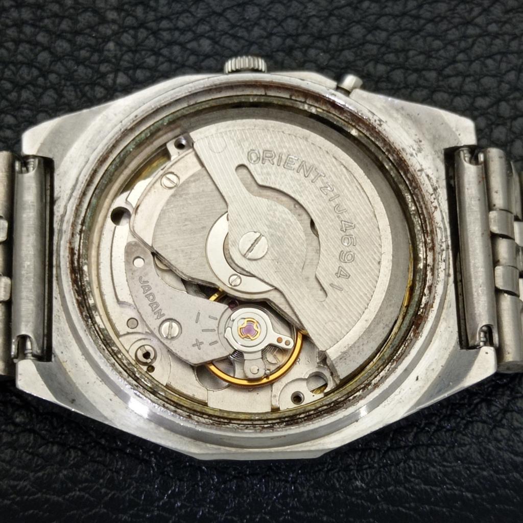 GENUINE VINTAGE ORIENT AUTOMATIC 46941 JAPAN MENS BLUE DIAL WATCH A500348-2 R151b-a500348