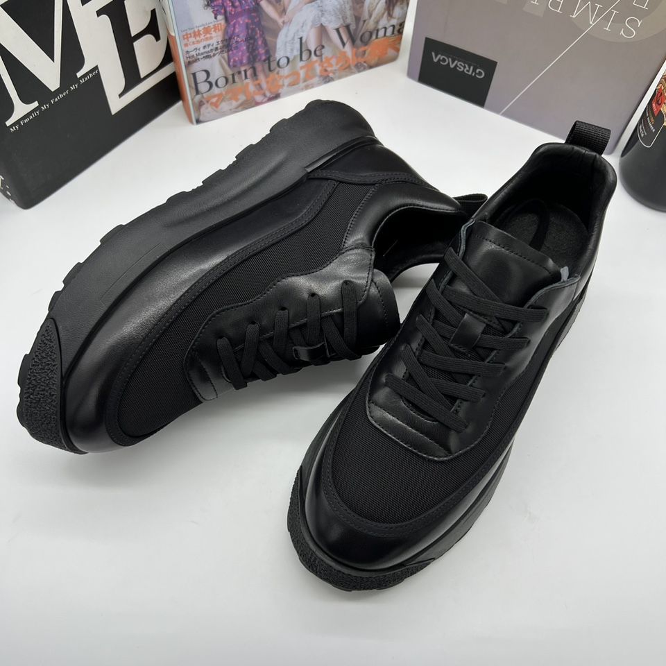 Herrenschuhe mit dicker Sohle Einfache Sommer-Strick-Sportschuhe Mesh-Freizeitschuhe Zapatos Casuales Sneakers Zapatillas De Deporte