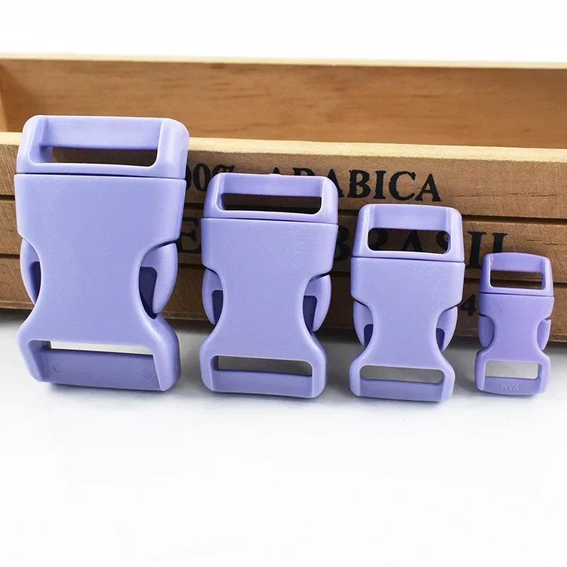 Meetee 10/20Pcs 10-25mm Plastic Side Release Buckle Bracelet Buckles Bag Strap Adjustable Dog Collar Clasp Leather Accessories