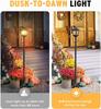 63' Aluminum Solar Light Post 2-Pack, Waterproof Outdoor Lamps for Patio, Backyard, Warm White, Replaceable Bulb