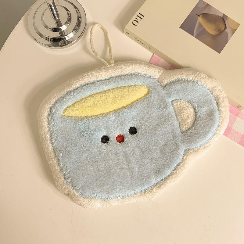 Absorbent Quick-Dry Cartoon Hand Towel for Bathroom & Kitchen