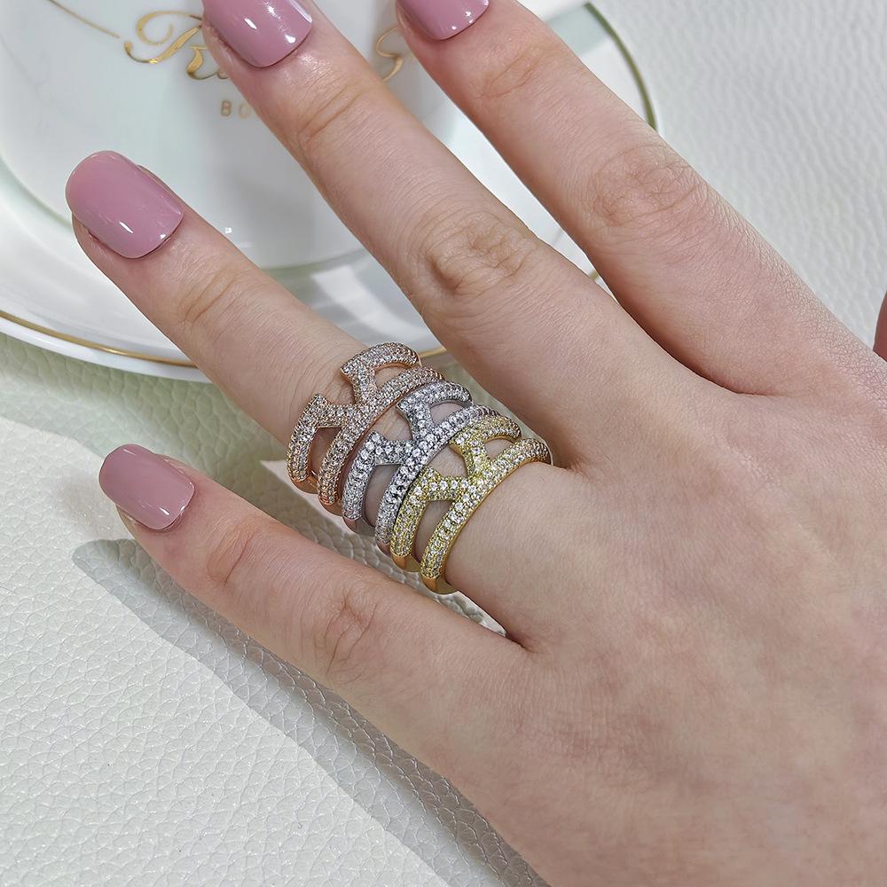 Light Luxury Adjustable European-American Style Classic Ring for Women - R8412