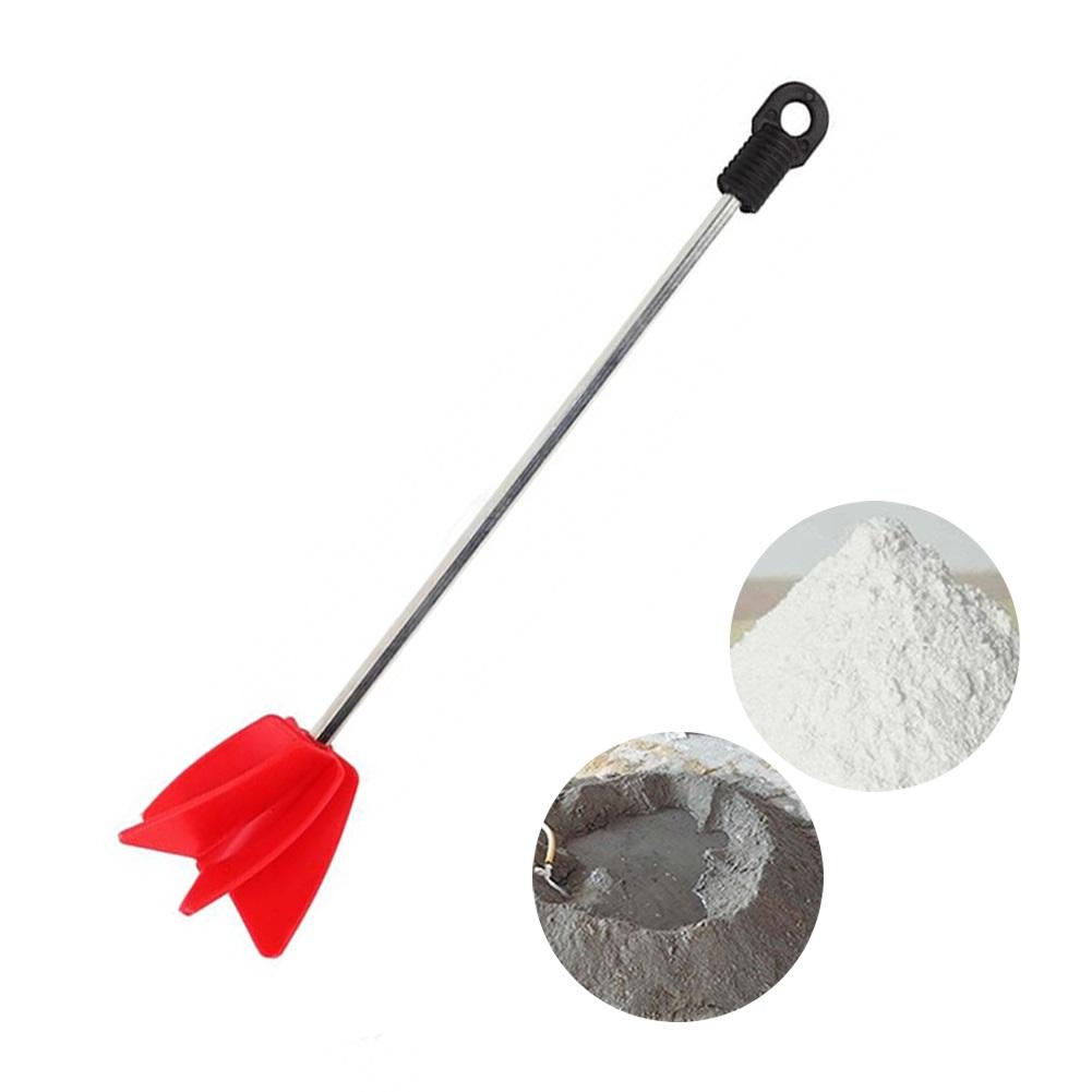 Paint Mixer Bit Stirring Rod Red Silver Steel Pigment Mixing Paddle ABS Electric Drill Attachment High-Quality Brand New