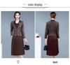 2026 Spring Slimming Temperament Dress: Mid-Length Two-Piece Style with Age-Reducing Print for Women