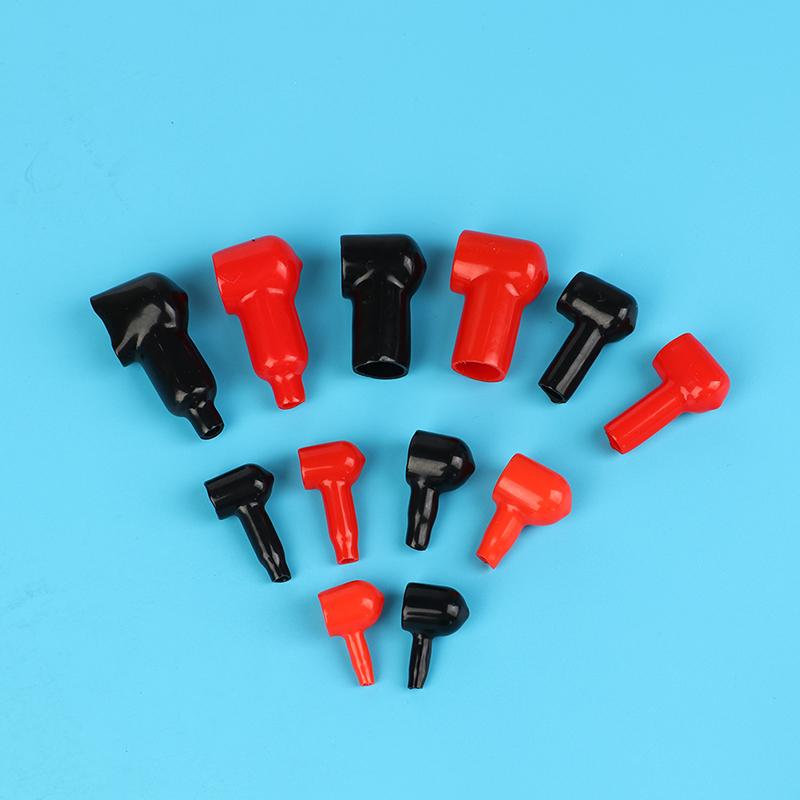 2Pcs Battery Terminal Insulating Cap Battery Pile Head Cap Positive And Negative Pole Clamping Column Protective Sleeve Ups Batt