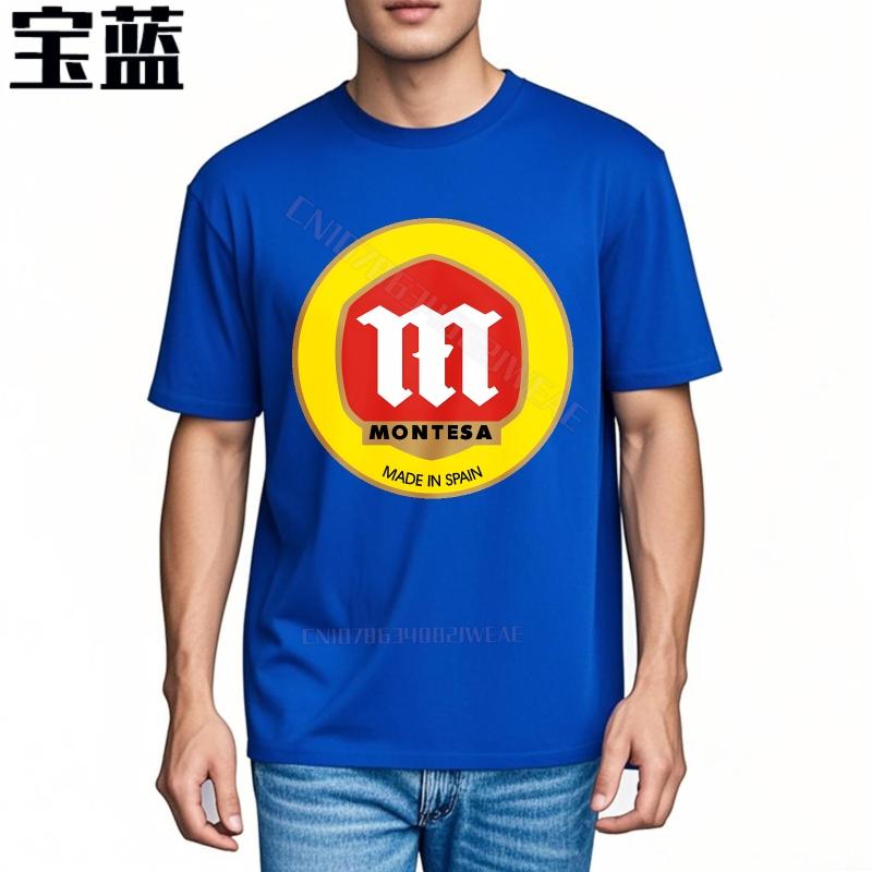 Unisex tshirt Streetwear New Teeshirts Montesa Logo On Black Shirt Breathable Lightweight Tee Stylish Cotton Tshirt Graphic