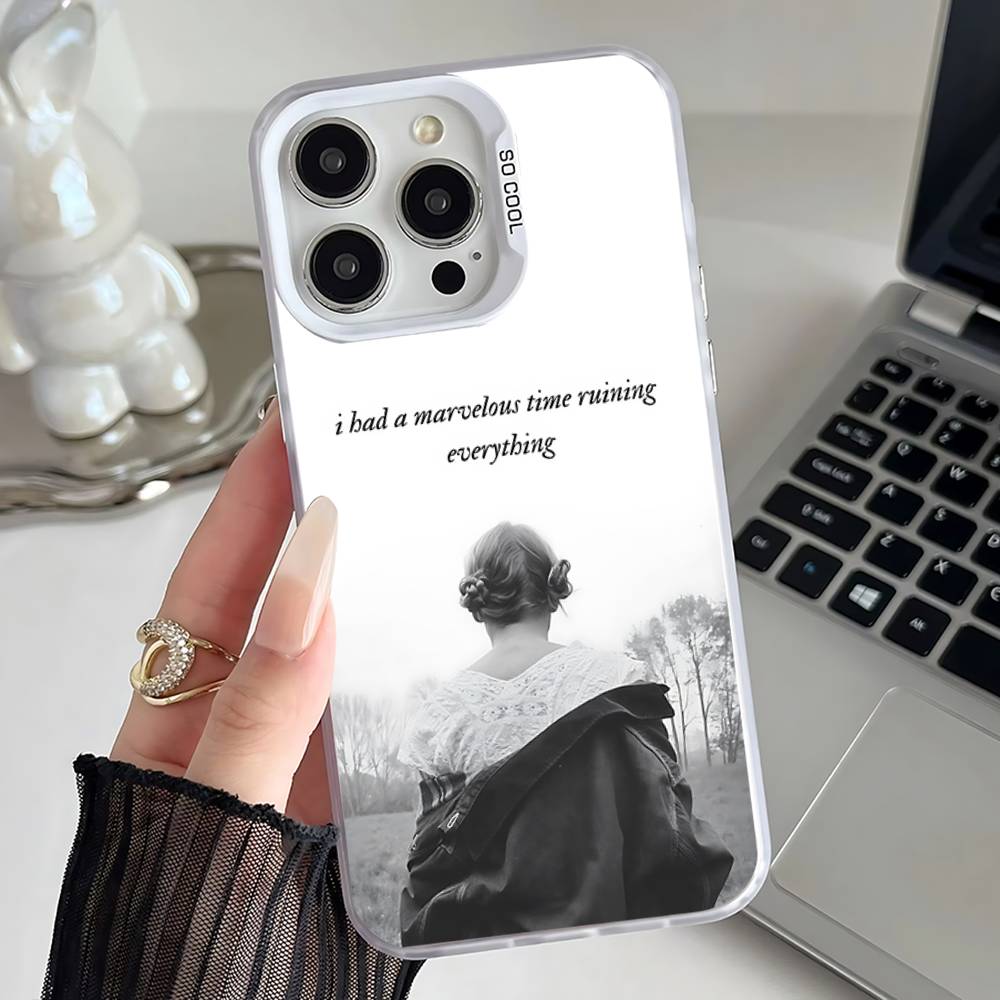 

F-Folklore Phone Case For iPhone 16,15,14,13,12,11,Pro,XS,Max,Plus,Mini,SE White Candy Matte Shockproof Cover iPhone15