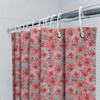 Japanese Style Floral Shower Curtain Bathing Room Decorative Fabric Waterproof Polyester 3D Printing Shower Curtains For Bathroo