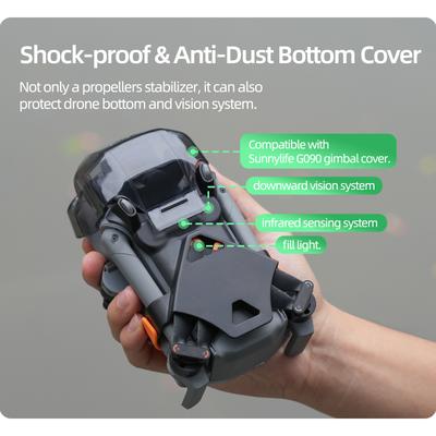 Suporte de Hélice para Tampa de Lente DJI Mini 5 Pro Suporte Estabilizador de Asas de Drone Suporte de Montagem de Lâmina Base Protetora Para DJI Mini 5 Pro