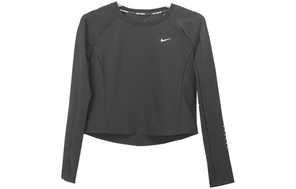 Nike Sweatshirts Women s Black Crew Neck Moderate Regular 719494-010 S