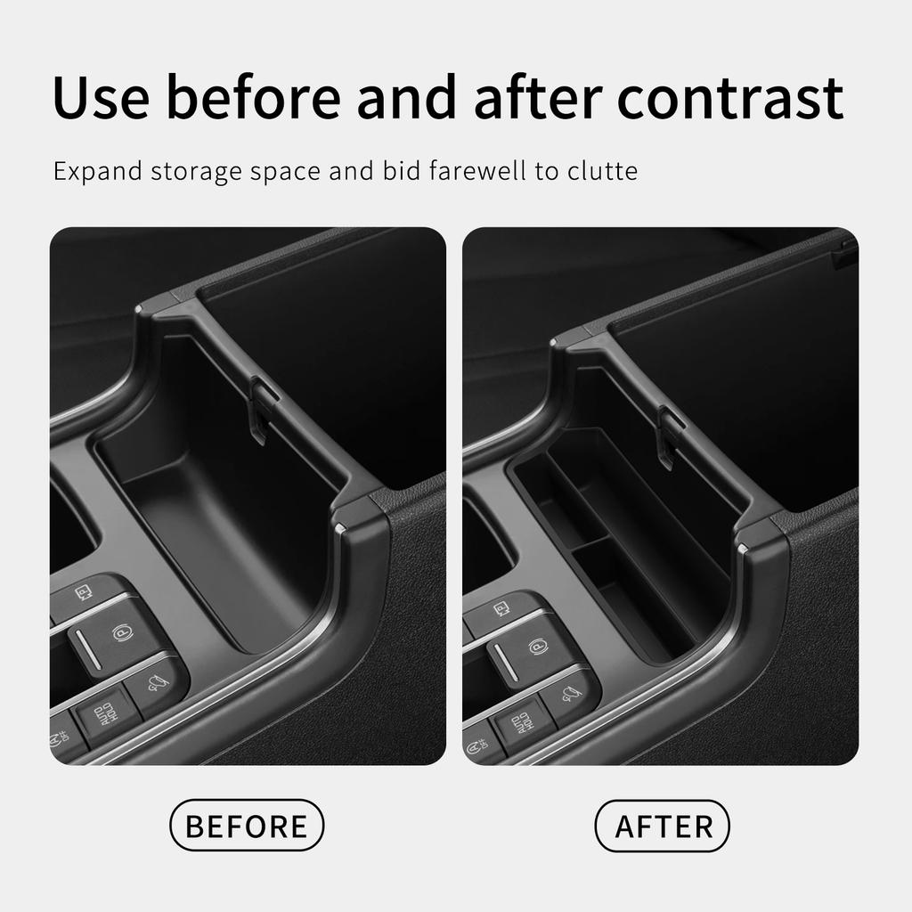 For Kia Sorento 2025-2025 Foran Armlenkassen Midtkonsoll Oppbevaringskasse Brett Organizer Biltilbehør Interiør Svart