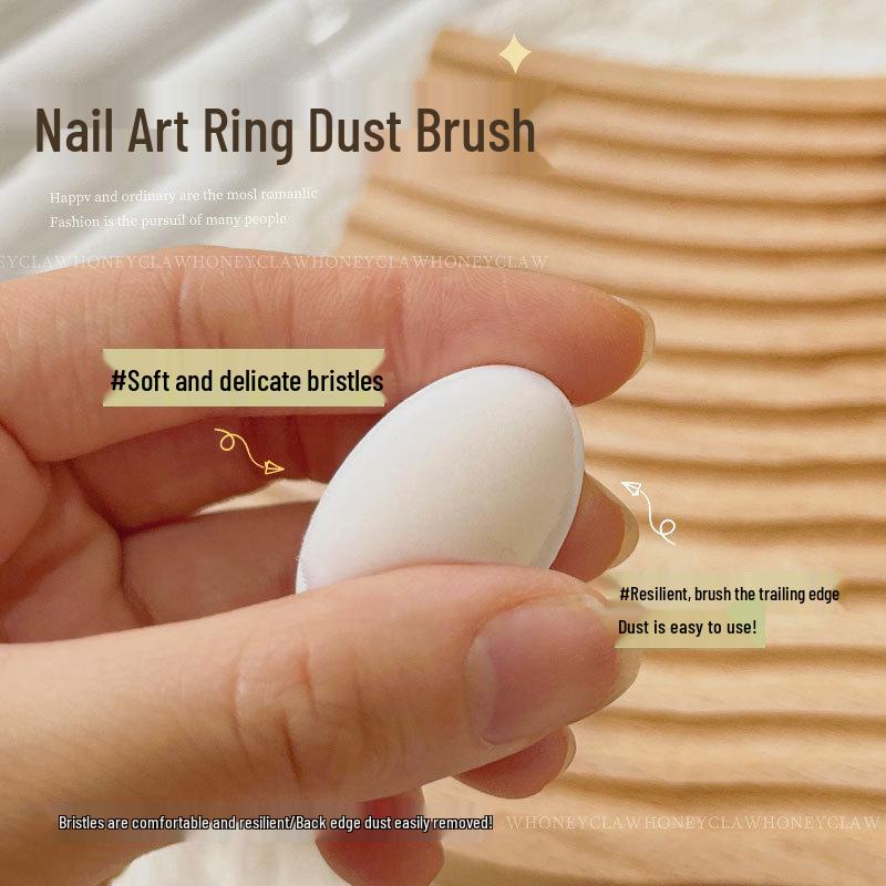 Ring-Style Soft Bristle Nail Art Dust Brush