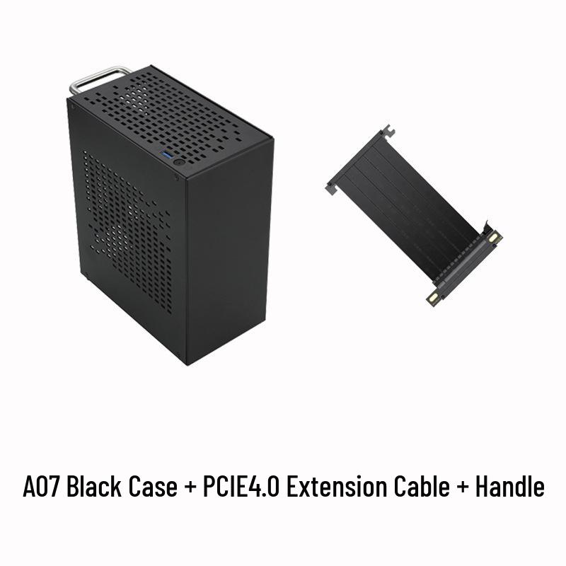 Игровой корпус Mini ITX SKTC A07 - Полностью алюминиевый, поддерживает независимую видеокарту и блок питания 1U