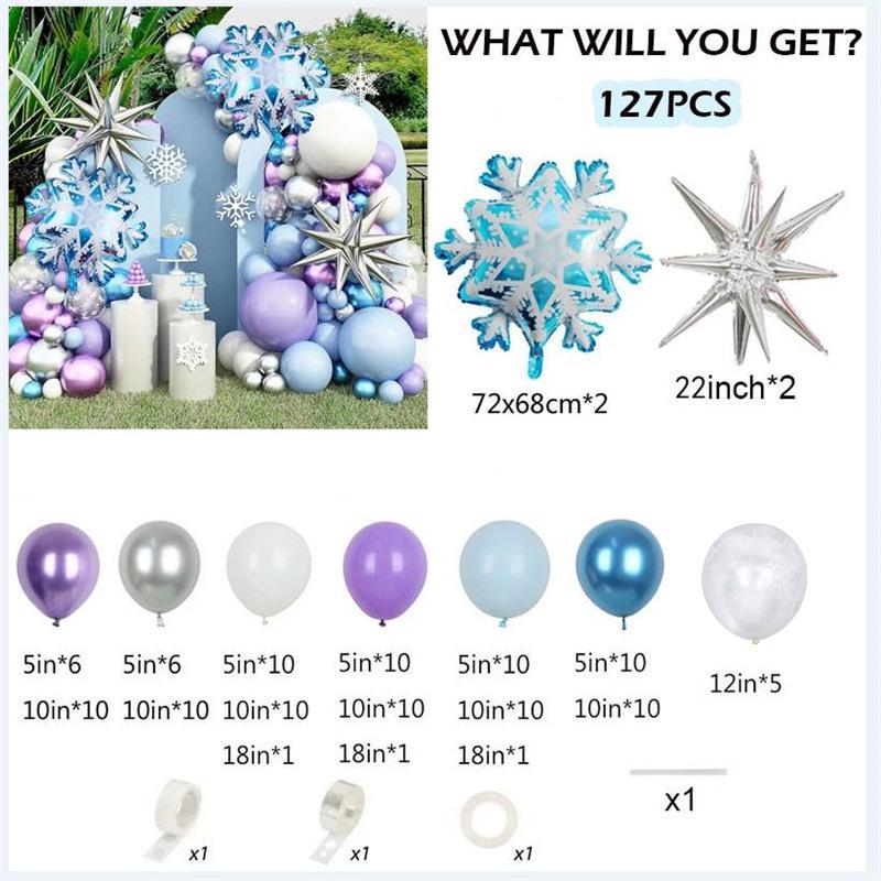 Starburst Thickened Balloon Chain Set for Celebrations