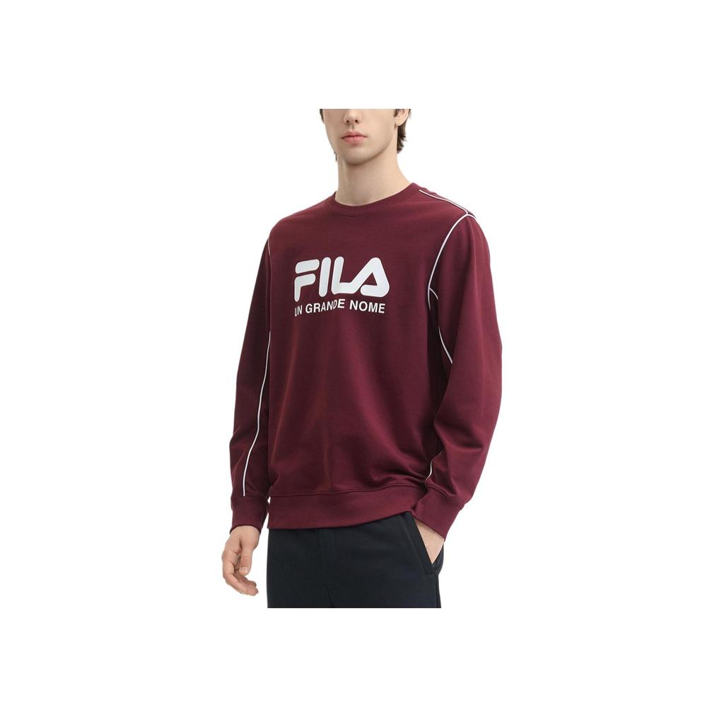 New FILA Sweatshirt Men's Tree Port Burgundy F11M449215FWI