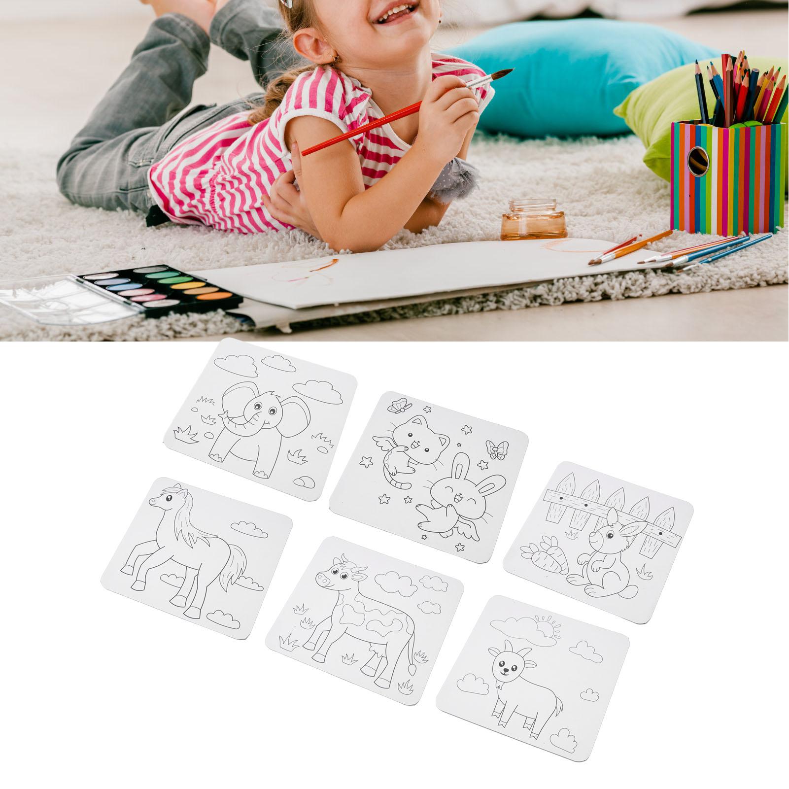 Предварительно нарисованный холст с контуром животного — фото 11