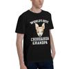 Chihuahua Grandpa 100 Cotton Casual Breathable Confortable Manga Mens Clothing Deals Man Clothes