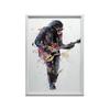 Guitar Master Poster Guitar Master Poster, 30X40 Cm, Dark Brown Wooden Frame, 230 Gsm Matte Paper