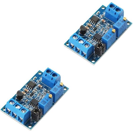 Ximimark 2Pcs Current to Voltage Converter Module 0/4-20mA to 0-3.3V 0-5V 0-10V Voltage Transmitter Signal Conversion Conditioning Board