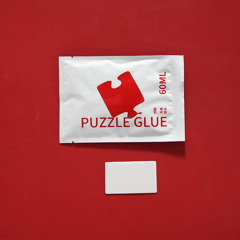 60ml Transparent Puzzle Glue with Scraper for Brightening & Fixing Puzzles 60ml Glue + Scraper прозрачный