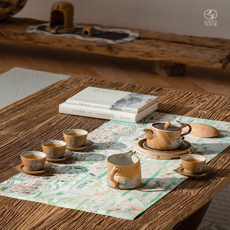 Wanqiantang Dunhuang Co-branded Ceramic Tea Set