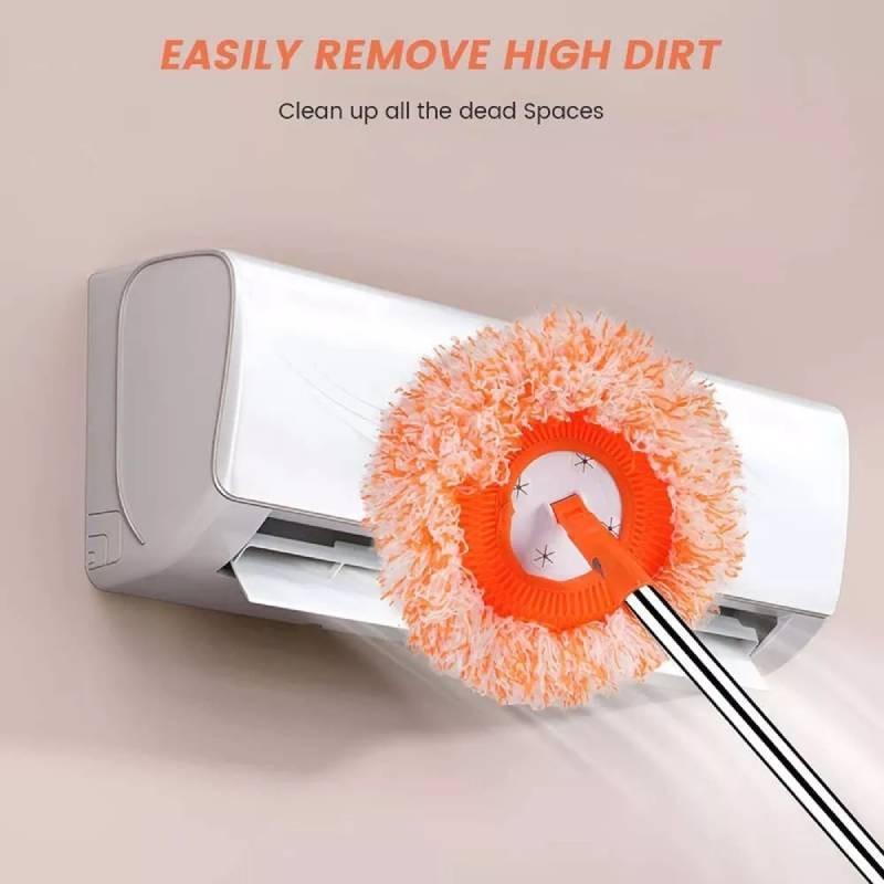 Handle Long Round Wall Cleaning Mop Dry And Wet Ceiling Cleaning Wiper For Home