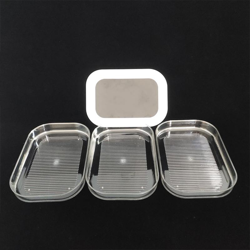 Refrigerated crisper with lid, food-grade frozen plastic crisper, transparent storage box for kitchen refrigerator