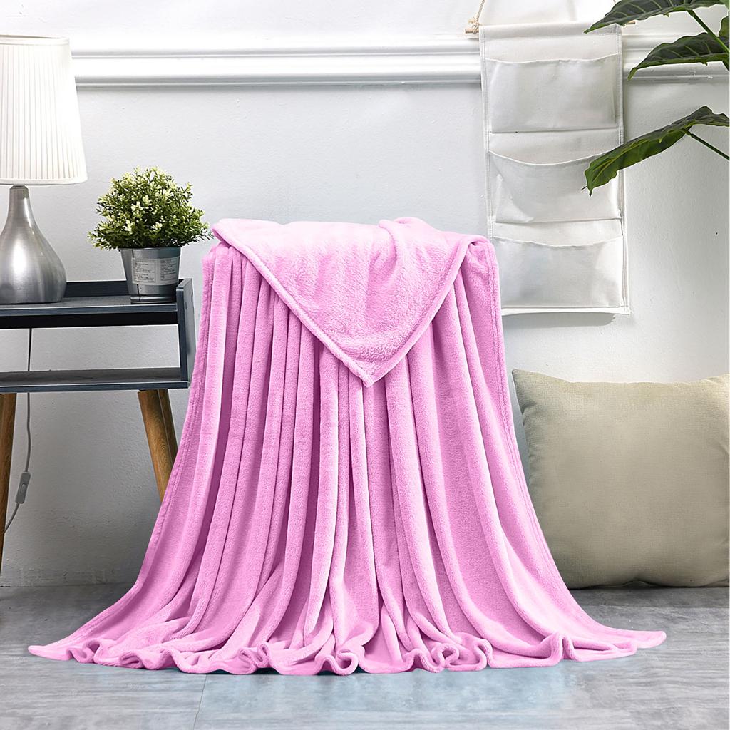 Faux Blanket, Super Soft Warm Solid Warm Micro Plush Fleece Blanket Throw Rug Sofa Bedding, Cozy &  Blanket