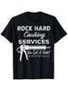 Rock Hard Caulking Services Graphic TShirt Humorous Design Black with White Print Sizes S To Xl Perfect for Da