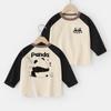 Right Europe Kids' Panda T-shirt: Antibacterial Spring/Autumn Base Layer for Infants & Children