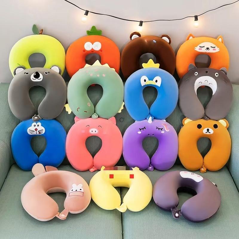 

Cartoon animal memory cotton u-shaped pillow neck pillow plane travel pillow protection cervical spine cervical pillow 30*30*10cm