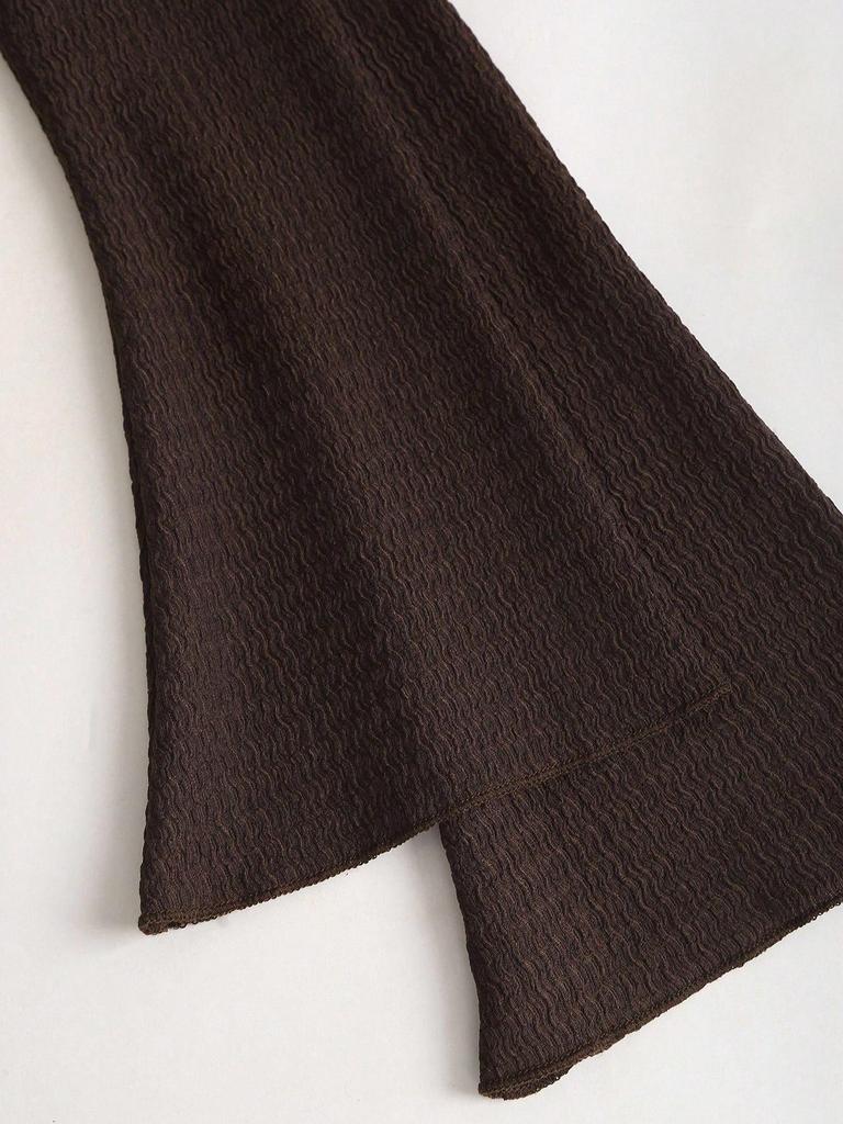 Women's Spring 2026 Slimming Knit Texture Solid Color Dress