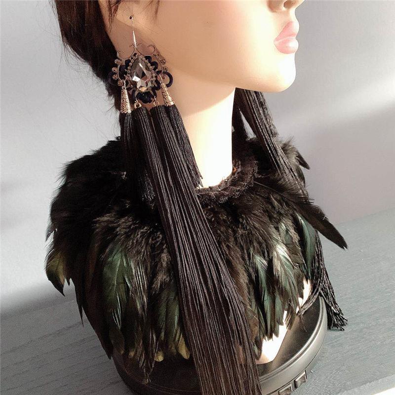 Bohemia Style Earrings Chinese Knot Lantern Pendant Long Tassel Earrings For Women Jewelry Accessories Christmas New Year Gift