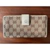 Used GUCCI GG Pattern Long Wallet Beige