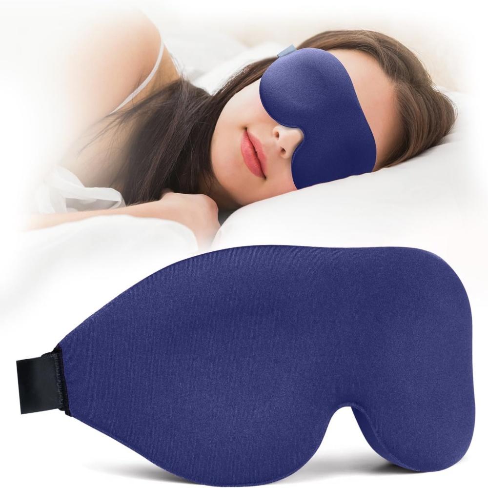 3D Eye Patch 100% Light Blocking Eye Mask Contoured Sleep Mask Soft Skin-Friendly Material Breathable Eye Cover for Travel Rest