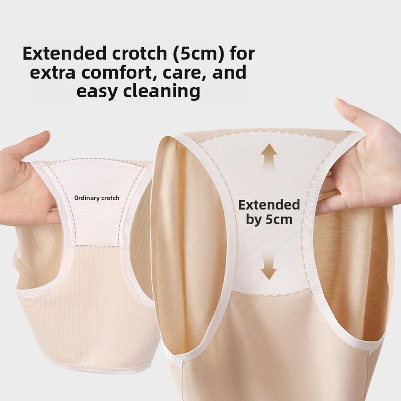 Large Size Female Spring and Autumn 10a Antibacterial Sports High Split Anti   Clamping Hip No Trace Briefs