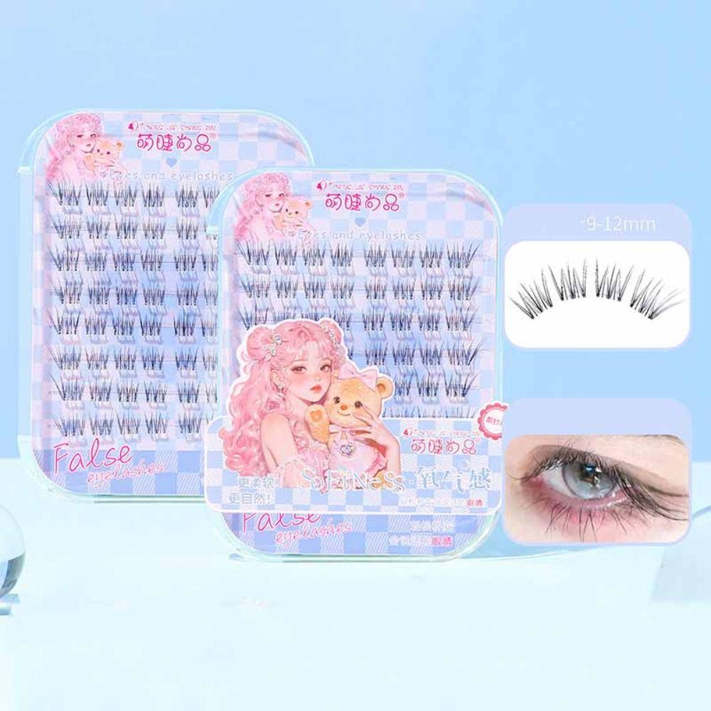 DIY Klebe-Falsche Wimpern Make-up Falsche Wimpernbüschel Grafting Wimpern