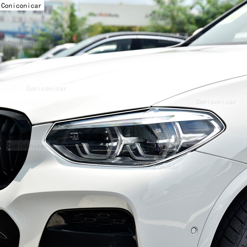 For BMW X4 F26 G02 X4M F98 2019-2024 Car Headlight Transparent TPU Protective Cover Film Front Light Tint Change Color