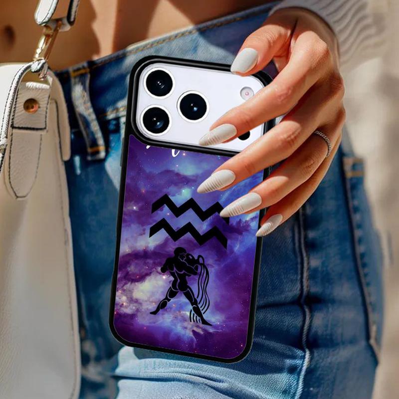 Virgo Star Sign Phone Case For iPhone 17 Air 14 15 13 12 Max Cover For Apple 16e 11 Pro Max Plus Coque
