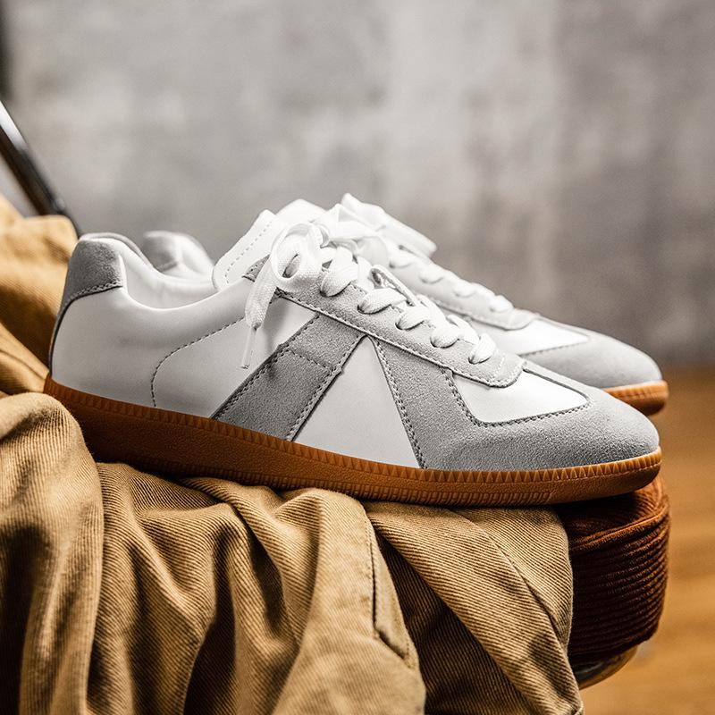 

2025 Korean version of genuine leather men s shoes sports couple single shoes women s summer white shoes women s mountain character flat bottom Ge 38