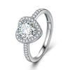 Women's Heart-Shaped Moissanite Ring - 1 Carat Simulated Gem