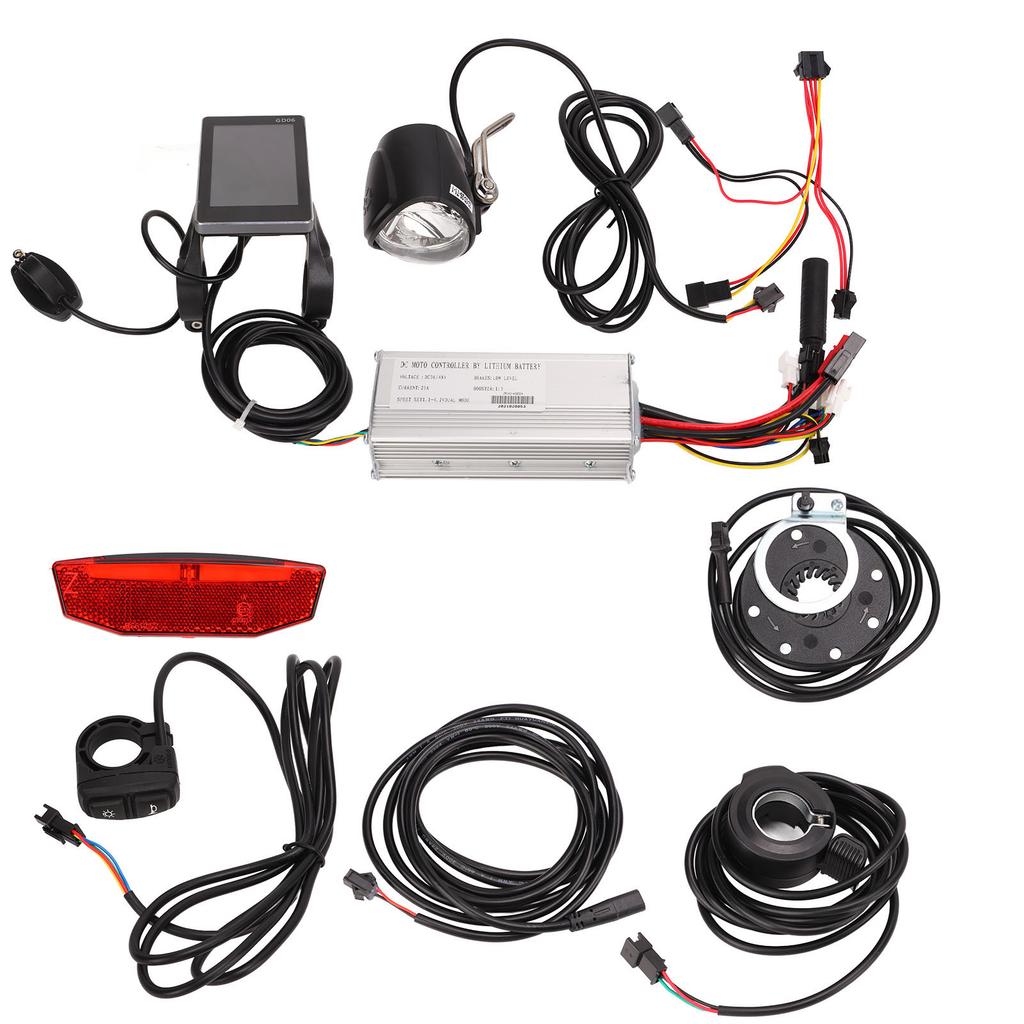 25A Electric Bike Motor Controller Set with GD06 Meter Lights Switch Brushless Motor Controller LCD