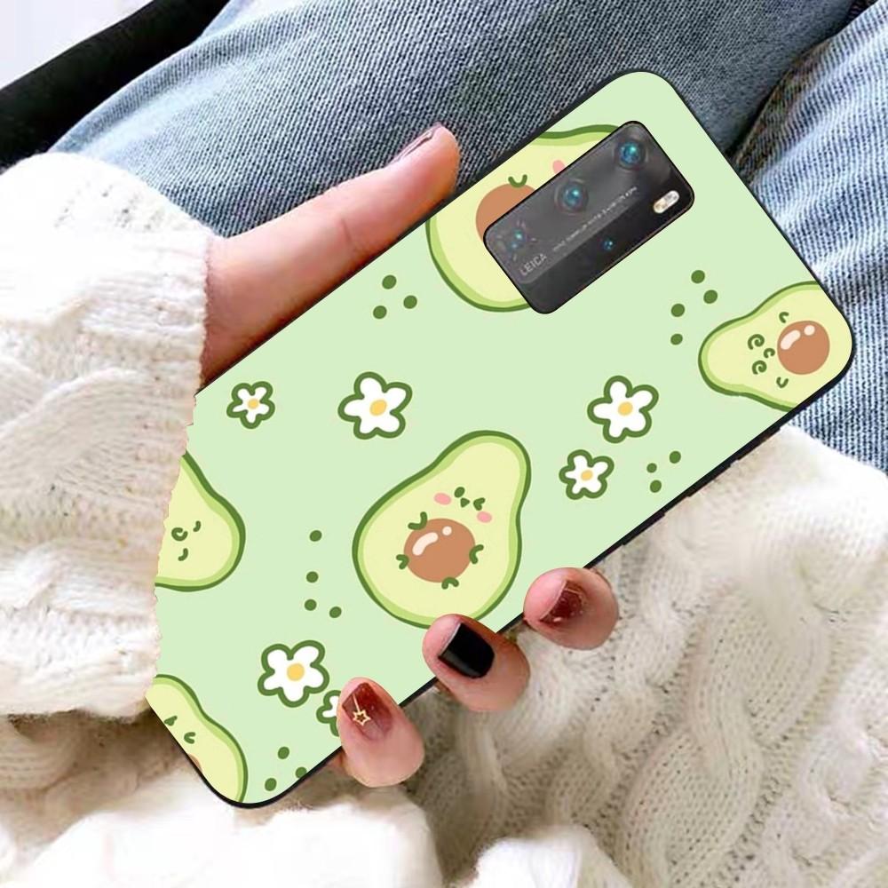 Cartoon Avocado Cute Phone Case For Huawei P 8 9 10 20 30 40 50 Pro Lite Psmart Honor 10 Lite 70 Mate 20lite