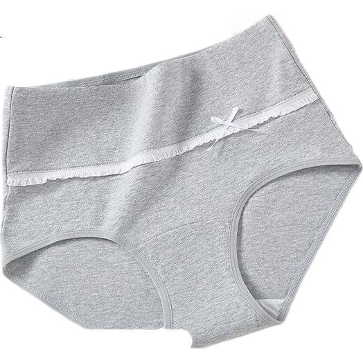 Yiershuang [10A Antibacterial Pure Cotton Crotch] Women's Underwear, Class A Baby Cotton High-Waist Panties for Girls And Teenagers, Triangle Briefs