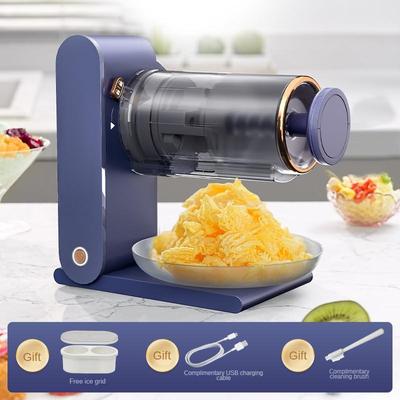 Electric Small Smoothie Making Machine Multifunctional Dessert Machine Home Commercial 2-in-1 Ice Crusher