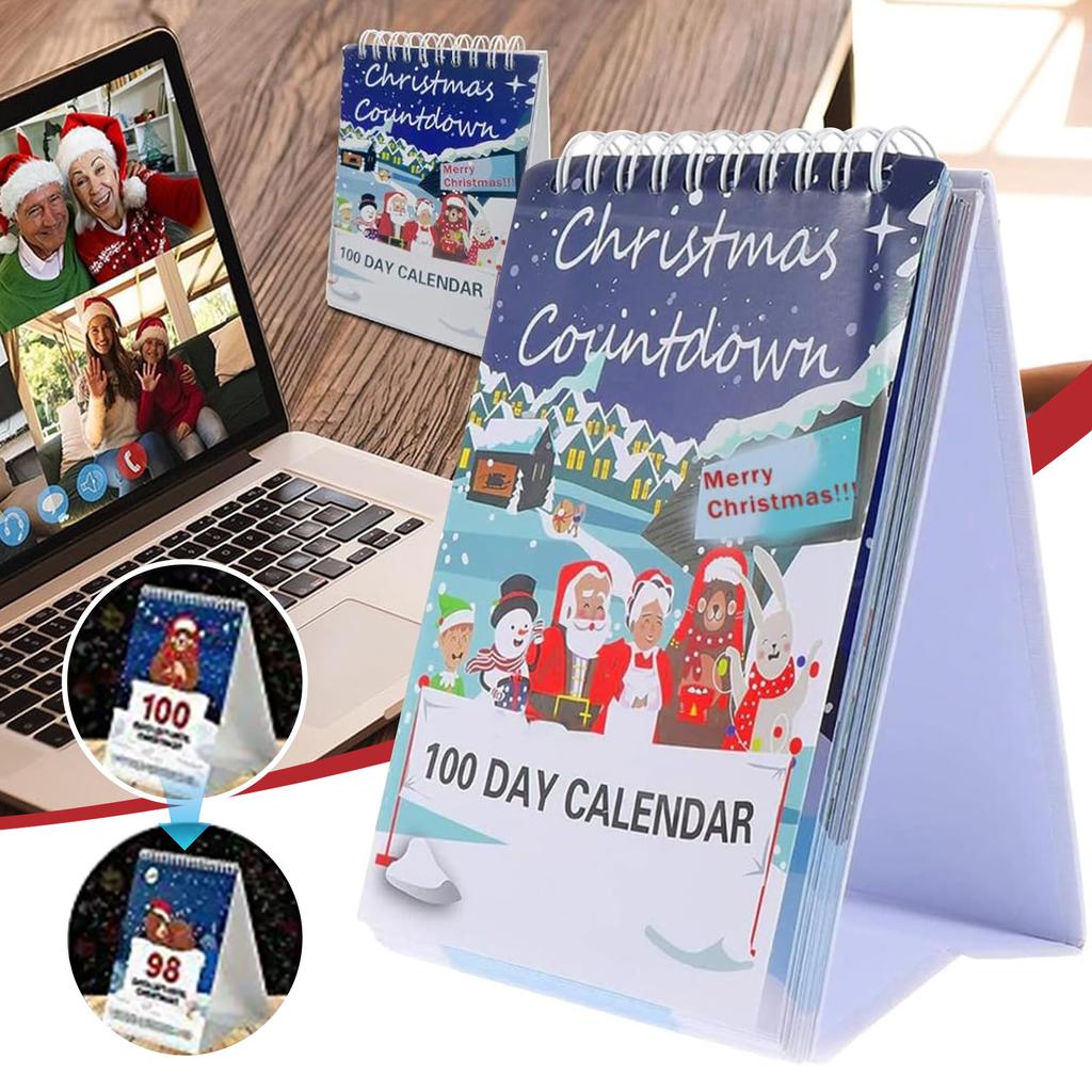 100 Days Countdown Desk Calendar Personalized Countdown Calendar For Holiday