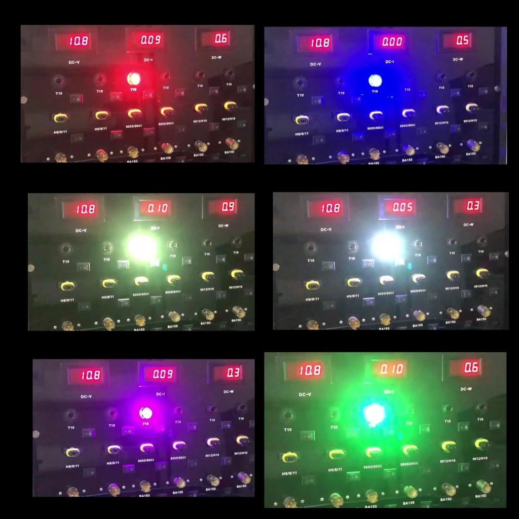 Super Bright Strobe, RGB, 7-Color Glow, T10 LED Position, Sphere, Light, Position Lamp,