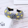 Fabric headband female Yiwu headdress jewelry autumn and winter feeling wide edge versatile high skull top headband hairpin